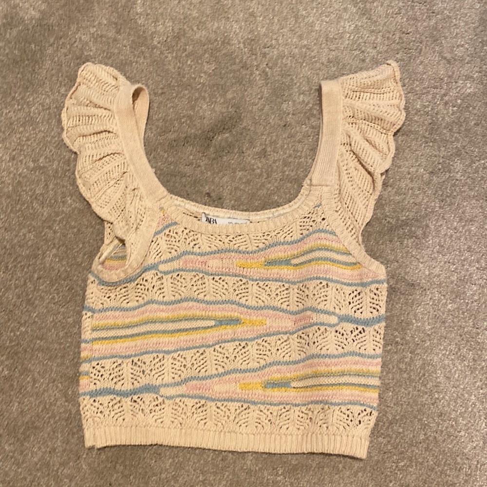 Multi-Colored Zara Crochet top